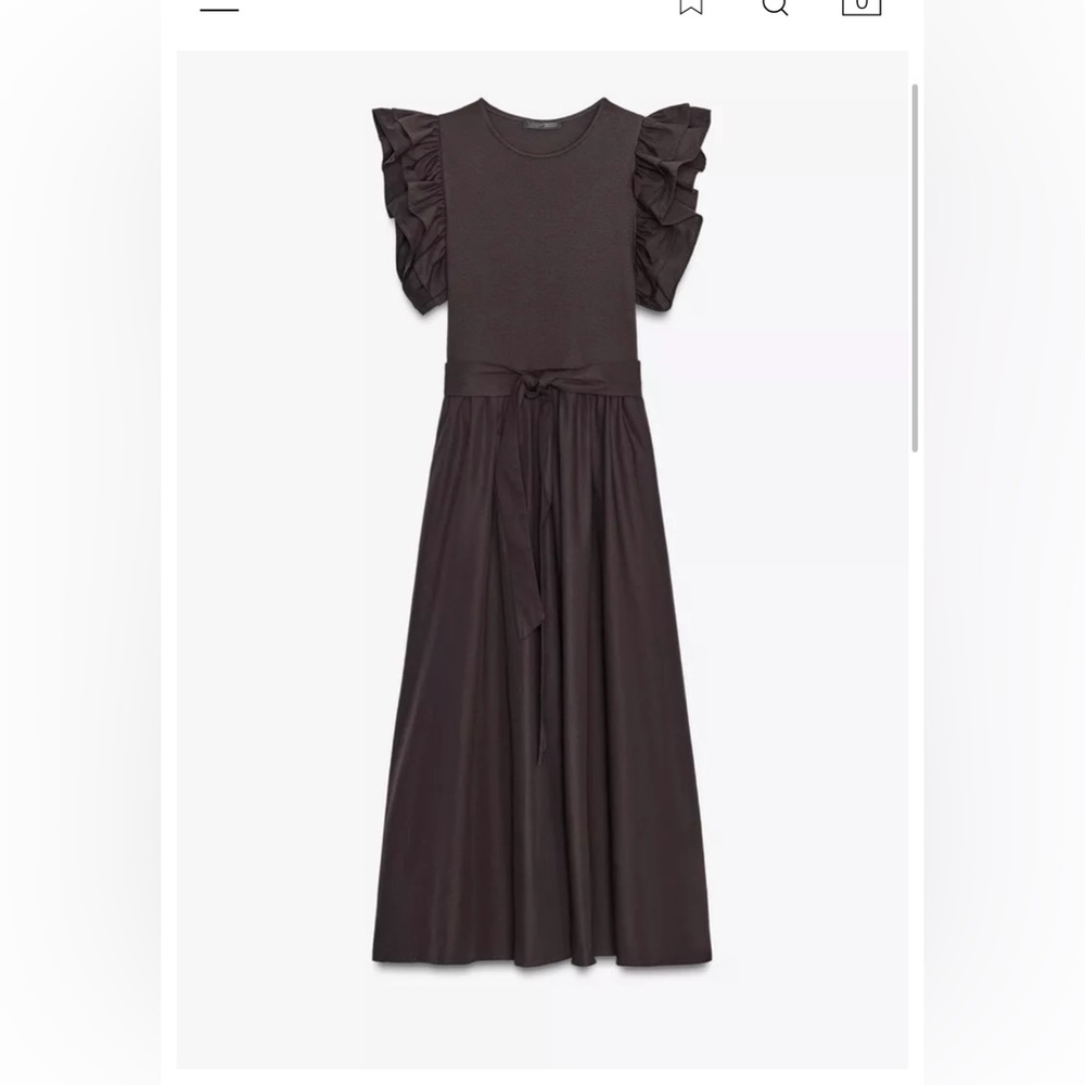 RUFFLED COMBINATION DRESS. SIZE M, L